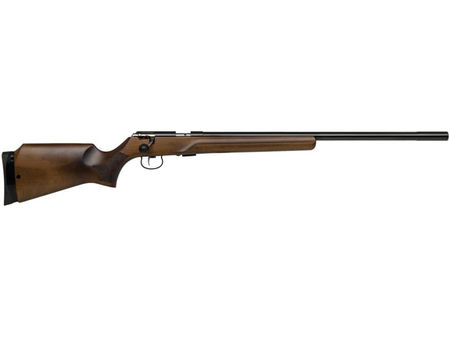 Image of Anschutz 64 MPR Rifle 22 Long Rifle 25.5" Barrel Blue, Beavertail Walnut Stock