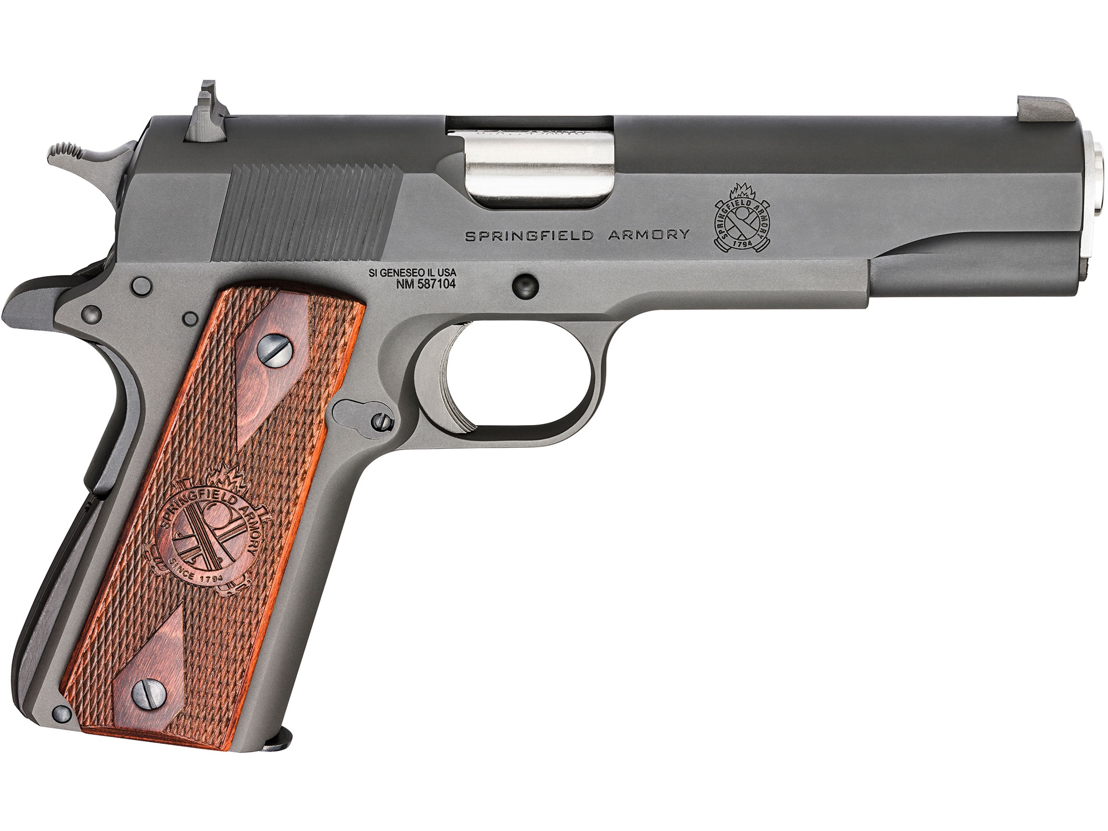 Image of Springfield 1911 45 ACP, 5", Cocobolo Grip, Black Parkerized, 7rd
