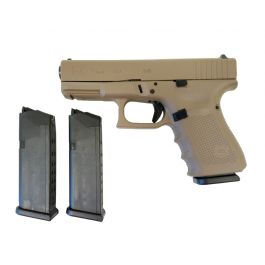 Image of Glock 19 Gen4 9mm Pistol, Magpul FDE Frame and Slide - UG1950203MPDE