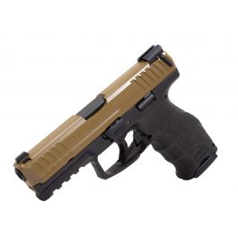 Image of HK VP9 9mm 15 Round Pistol, Flat Dark Earth Slide w/ Black Frame - 81000156