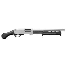 Image of Remington 870 Tac-14 Marine Magnum 12 GA Pump Shotgun, Electroless Nickel-Plated Receiver - 81312