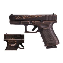 Image of Glock G19 Gen 4 "We the People" 9mm Pistol, Burnt Bronze - UG1950204PRE