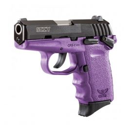 Image of SCCY CPX-1 9mm Black / Purple Pistol w/ Safety, 1 Magazine - CPX 1CBPU