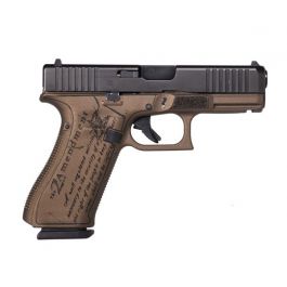 Image of Glock G45 Gen5 9mm 17rd "2nd Amendment" Pistol, Bronze - PA455S203-2A