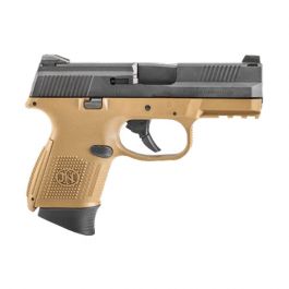 Image of FN FNS-9 Compact 9mm 17rd/12rd Pistol, FDE/Black - 66-100356