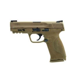 Image of Smith & Wesson M&P M2.0 17rd 4.25" 9mm Pistol w/ TruGlo TFX Sights, FDE - 11767