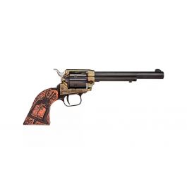 Image of Heritage Rough Rider 6.5" .22LR Revolver, Wood Engraved Liberty Bell - RR22CH6WBRN18