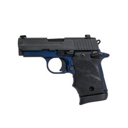 Image of Sig Sauer P938 9mm 7rd 3" Black/Navy Pistol w/ Night Sights - 938-9-NBF-AMBI