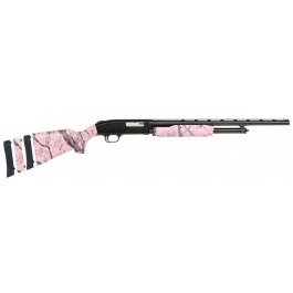 Image of Mossberg 500 Super Bantam 22" 20ga Pink Marble Synthetic Stock Pump Shotgun 54147