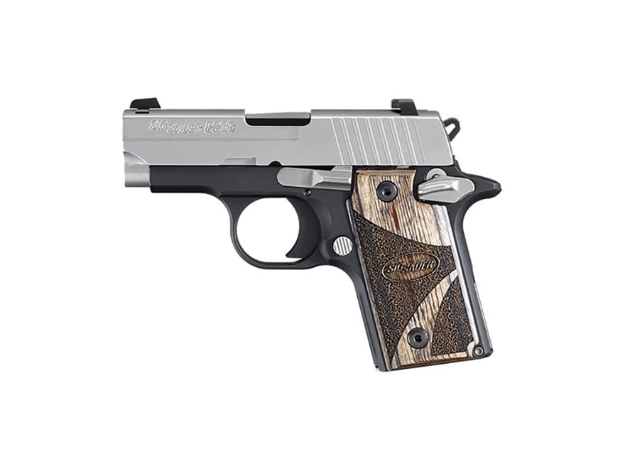 Image of Sig Sauer P238 Pistol 380 ACP 2.7" Barrel 6-Round Siglite Night Sights Stainless Steel Black Blackwood