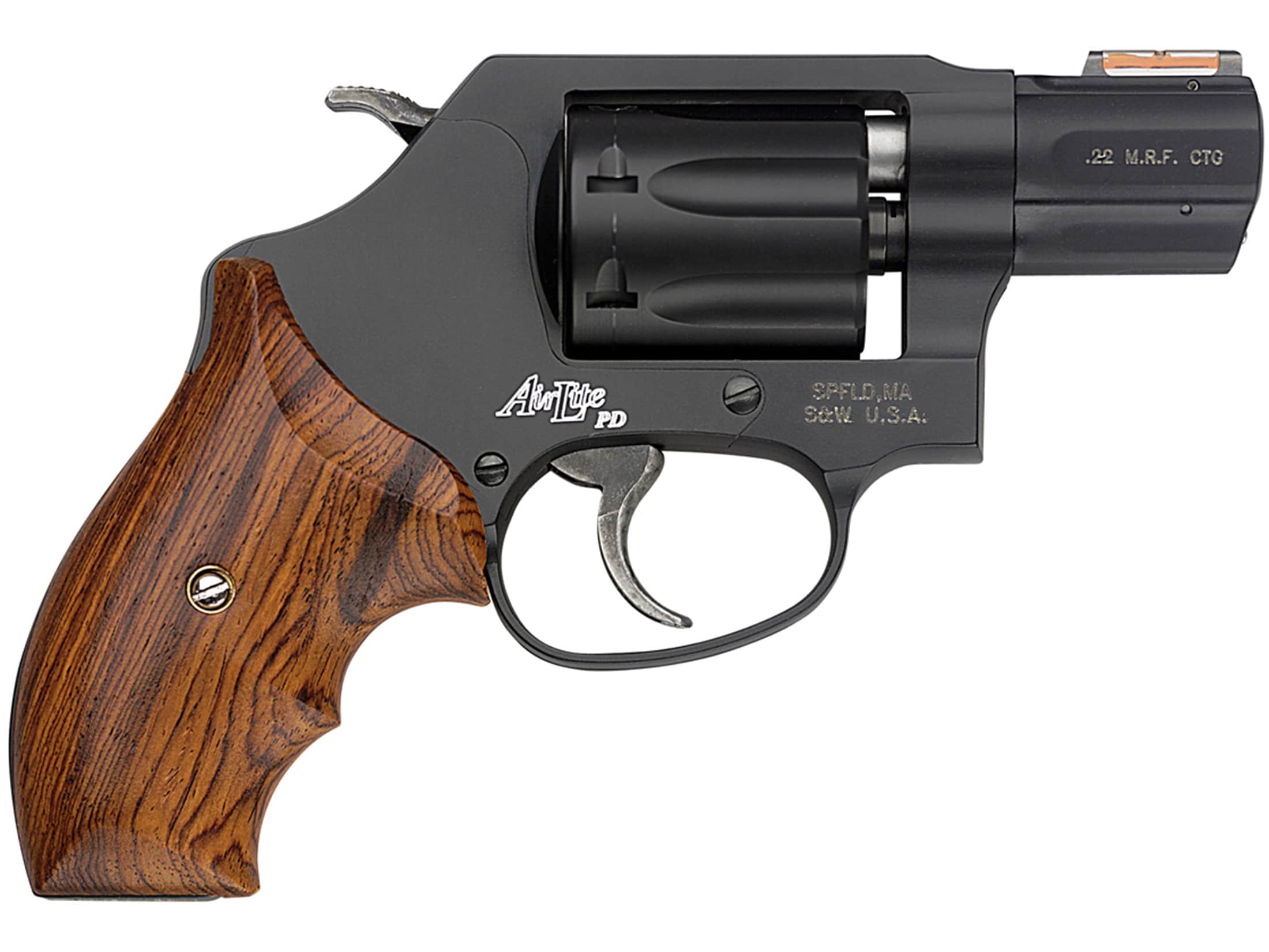 Image of Smith & Wesson 351 PD 22 Magnum 1.9" Barrel Wood Grip Matte Black 7rd