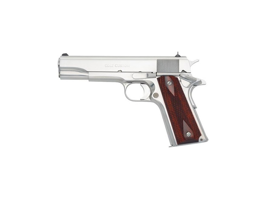 Image of Colt 1911 Government Pistol 38 Super 5" Barrel, 9-Round Stainless Rosewood Grip