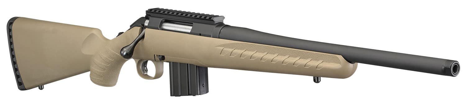 Image of Ruger American Ranch Rifle 6.5 Grendel, 16.1" Threaded Barrel, 5/8X24 Threads, Flat Dark Earth Stock, 10rd