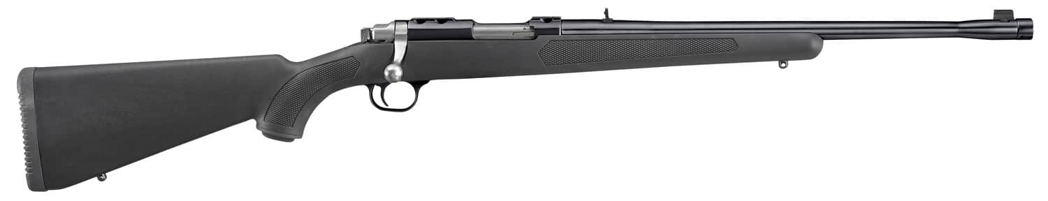 Image of Ruger 77 44 Magnum, 18.5" Threaded Barrel, 11/16X24 Threads, Blued Finish, Adjustable Rear Sight, Bead Front Sight, 4rd