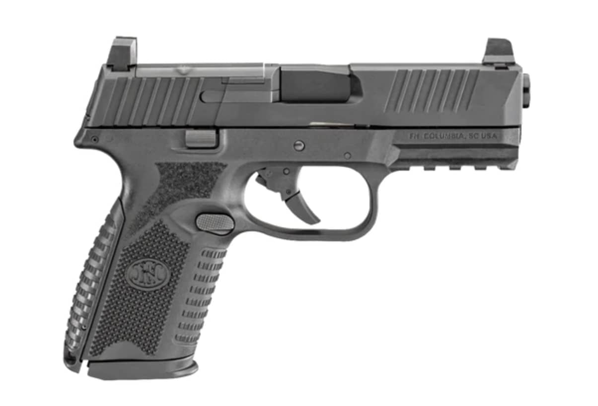 Image of FN 509 Mid Size MRD 9mm, 4" Barrel, Black, Night Sights, 3x15rd Mags