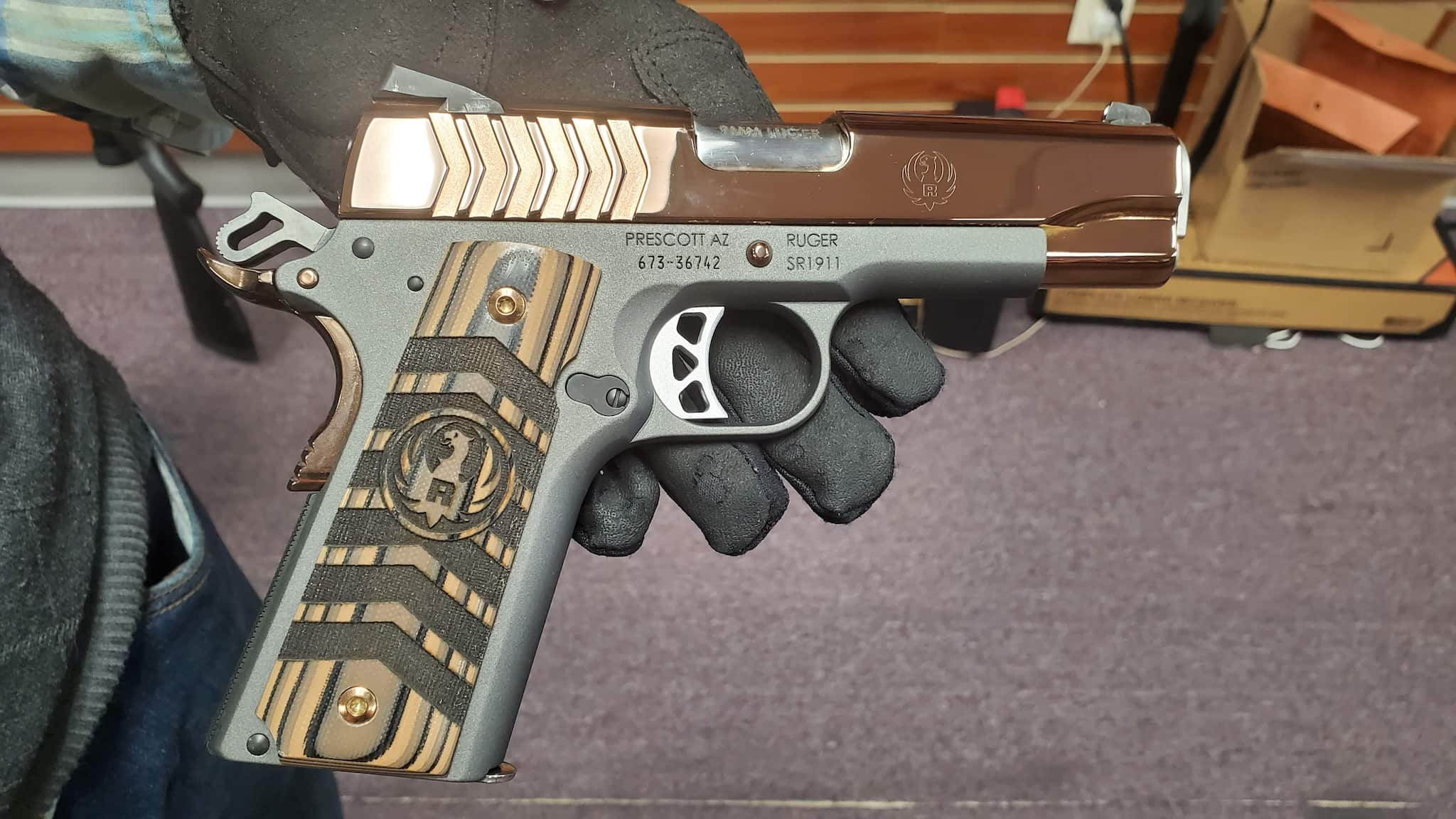 Image of RUGER Limited Edition Rose Gold 1911