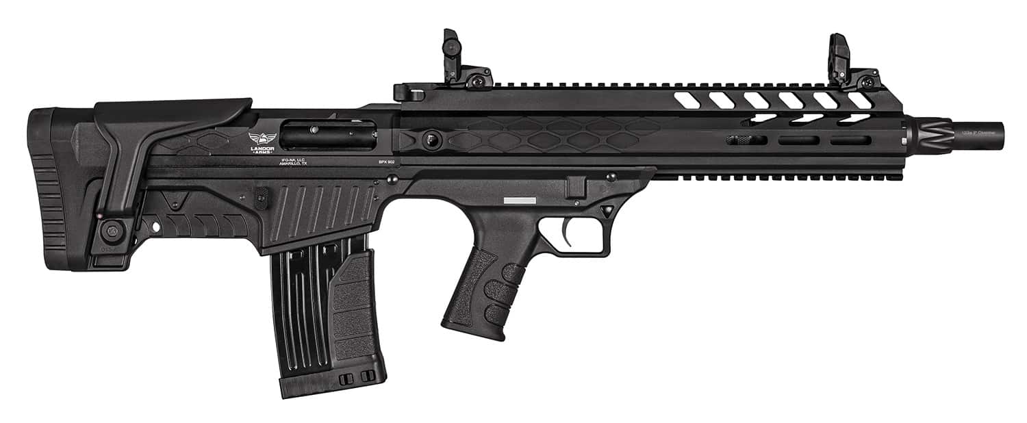 Image of Landor Arms BPX 902 12 Ga 18.50", 2+1 Black Fixed Bullpup Stock, 5rd