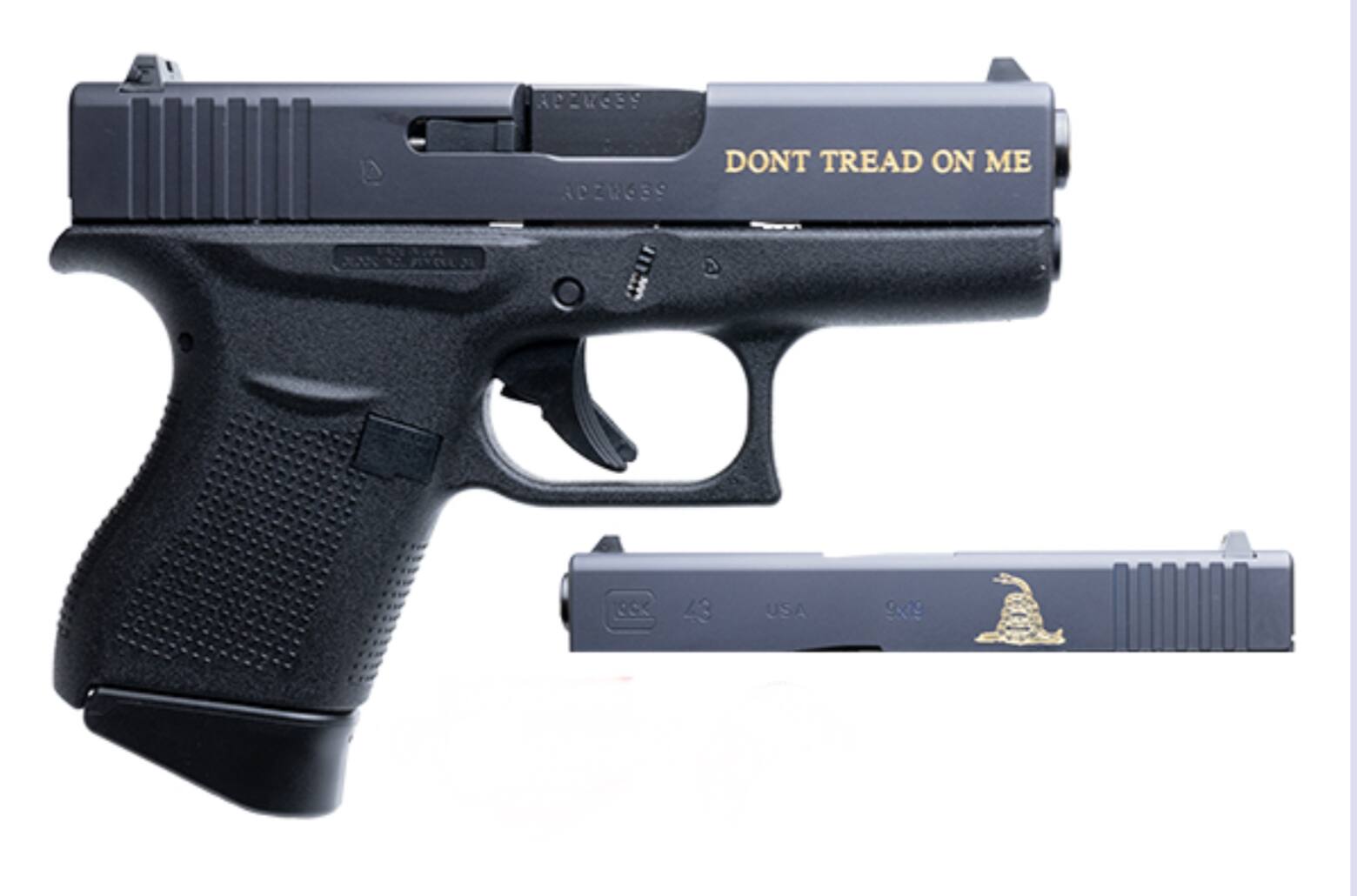 Image of GLOCK 43 USA Gadsden Don't Tread on Me / Snake