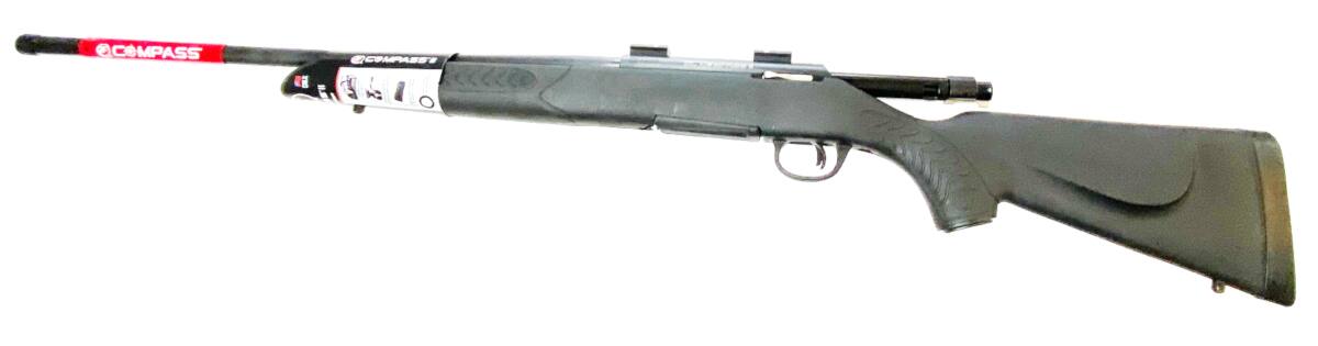 Image of Thompson Center Compass II 243 Win, 22" Threaded Barrel, Black, Synthetic Stock, Gen2 Trigger, 5rd