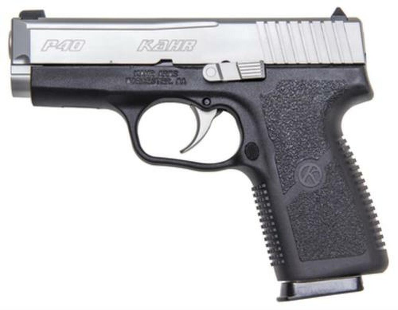 Image of Kahr Arms P40 Standard DAO 40S&W, 3.5" Barrel, Black, Poly Frame, SS, 6rd