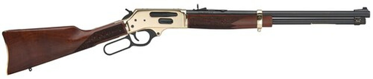 Image of Henry Side Gate 30-30 Winchester 20" Barrel, American Walnut Stock Brass Receiver/Blued Barrel, 5rd