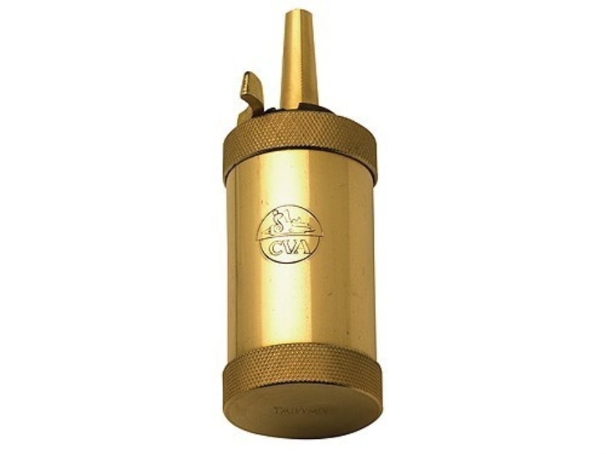 Image of CVA Flask Black Powder Solid Brass