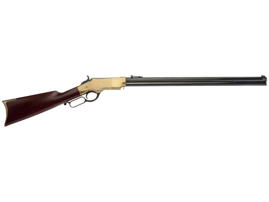 Image of Cimarron 1860 Henry Civilian Rifle 45 Colt (Long Colt) 24" Barrel Brass, Blue, Walnut