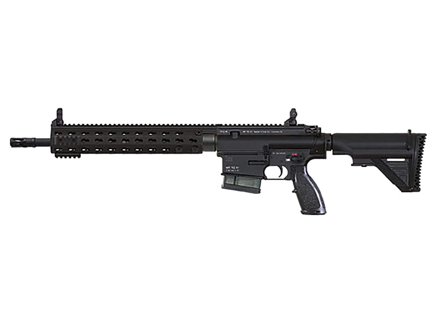 Image of HK MR7762 Rifle 7.62x51mm NATO 16.5" Barrel, 10-Round Black Keymod with Troy Micro Sights
