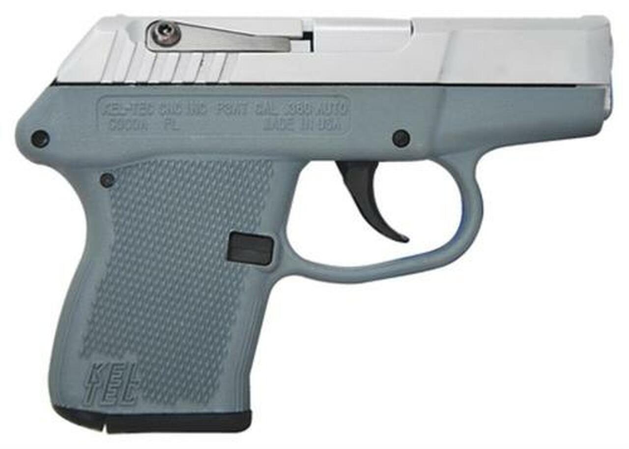 Image of Kel-Tec P3AT 380ACP, Hard Chrome, Gray Frame