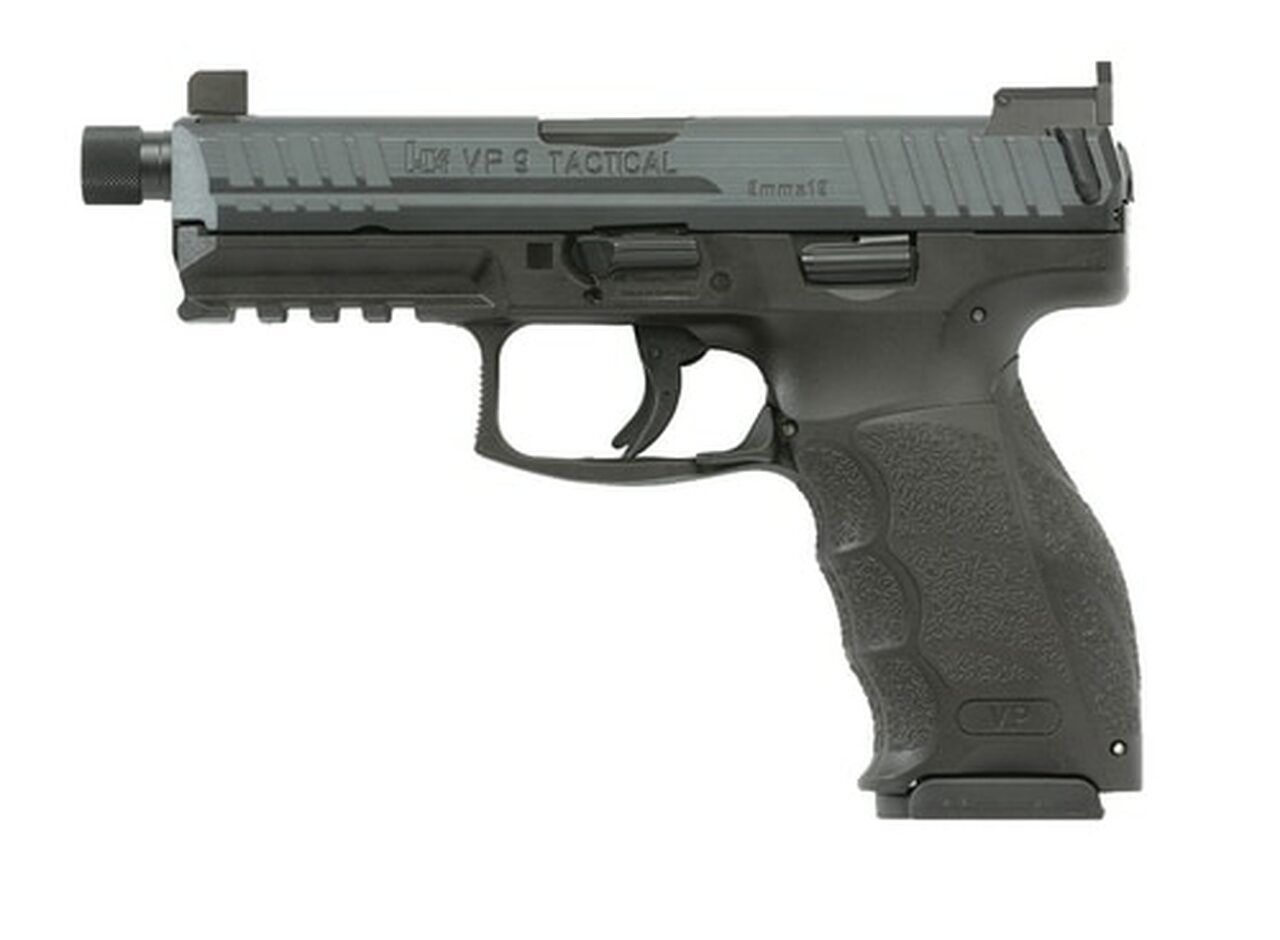 Image of HK VP9 Tactical 9mm 4.7" Threaded Barrel, 3-15rd Mag