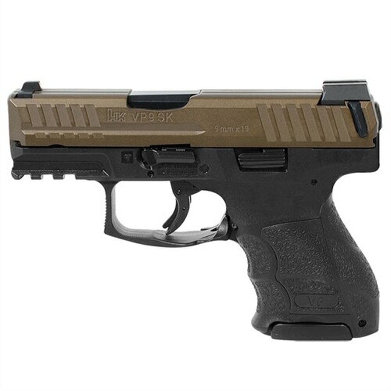 Image of HK VP9SK 9mm Midnight Bronze Night Sights With 3 10 Round Mags