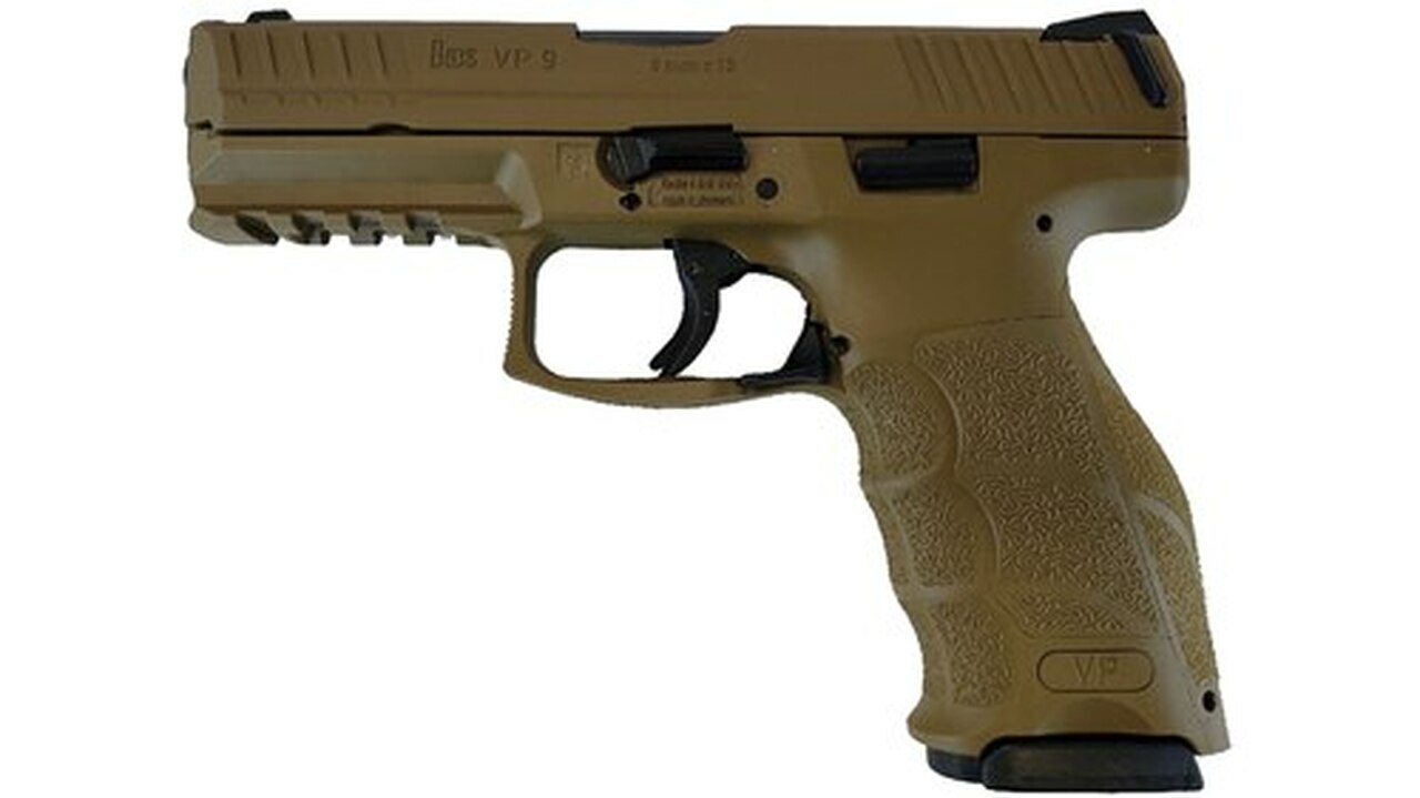 Image of HK VP9, 9mm 4" Barrel Ambi Safety H&K Brown 2- 15rd Mags German Made