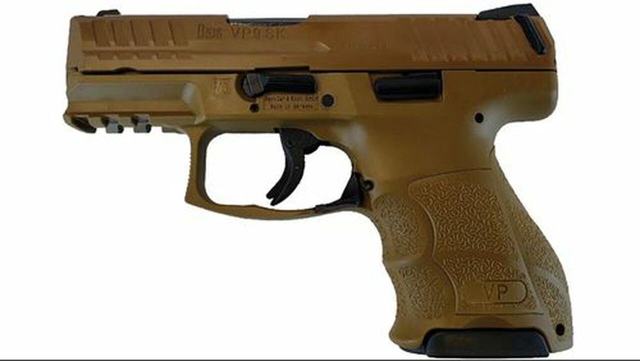 Image of HK VP9SK, 9mm, 3.39" Barrel Brown Cerakote Slide, Flat Dark Earth Frame, 2- 10rd Mags