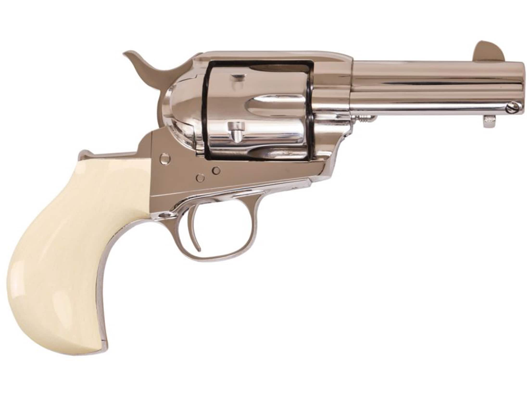 Image of Cimarron Doc Holliday Thunderer Revolver 45 Colt (Long Colt) 3.5" Barrel Stainless, Tru-Ivory