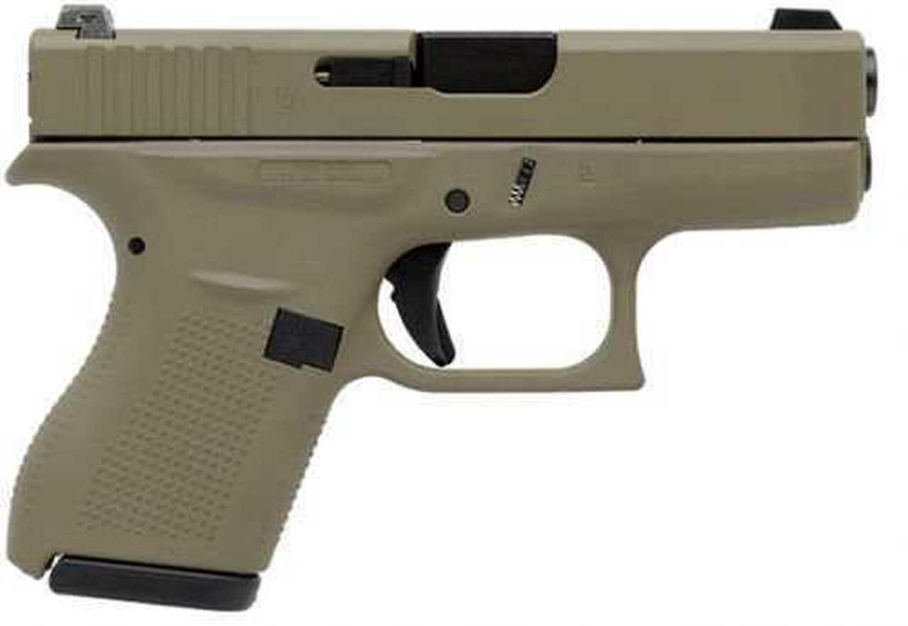 Image of Glock G42, .380 ACP, 3.25" Barrel, 6rd, Flat Dark Earth