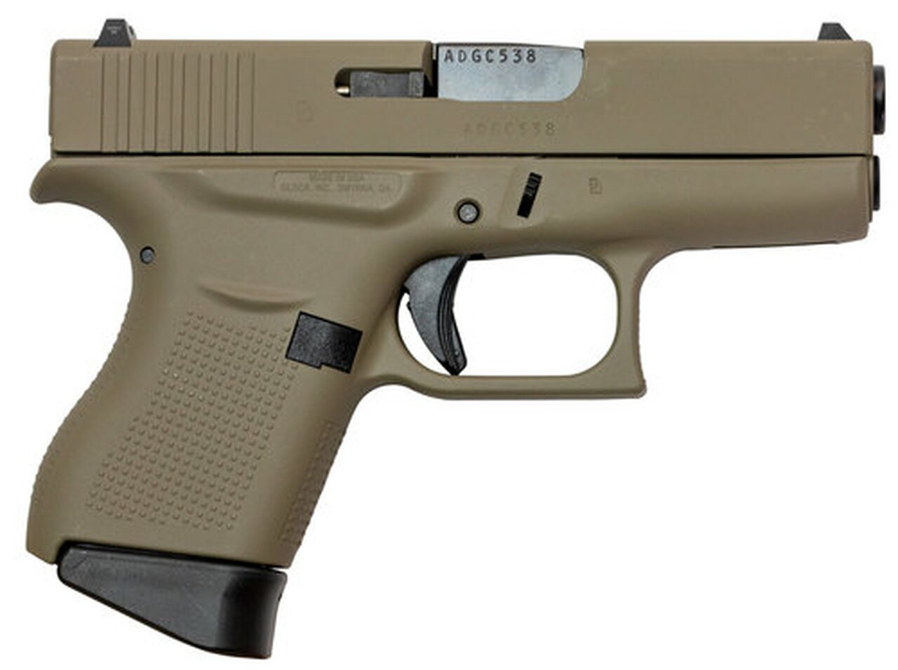 Image of Glock G43, 9mm, 3.41" Barrel, 6rd, Flat Dark Earth, US Made