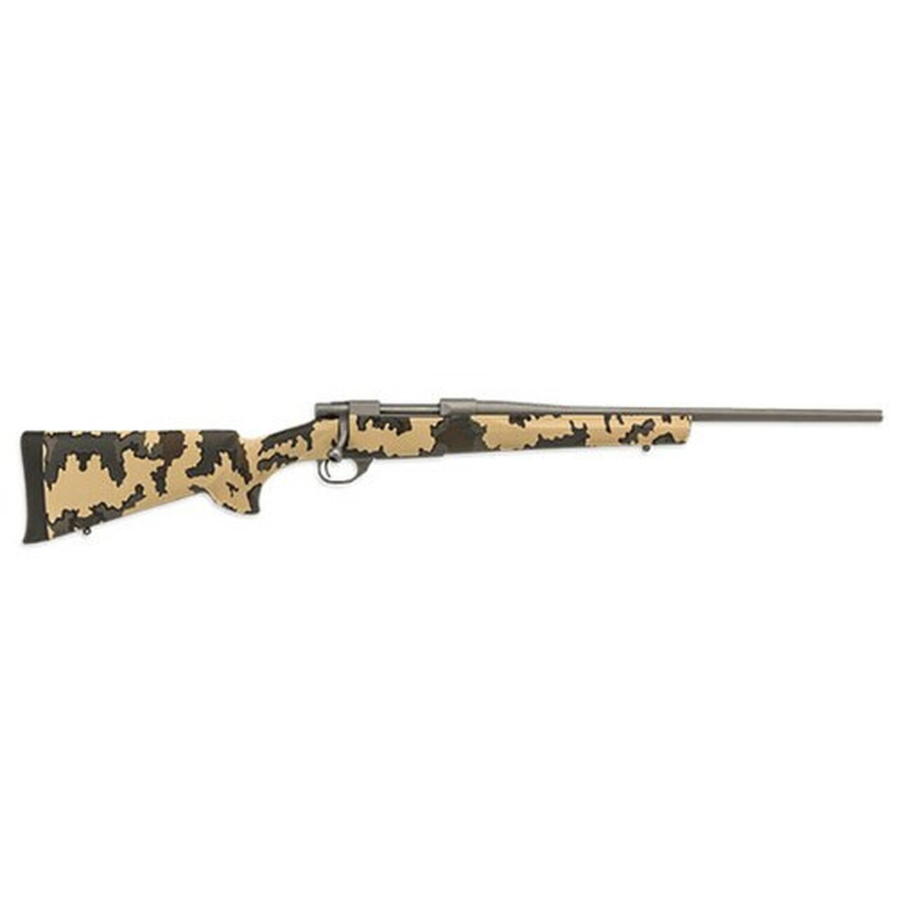 Image of Howa Kuiu Rifle 243 Win, Standard Hogue Stock, Cerakote Barreled Action 22" #2 1-10, Vias/Gun Metal