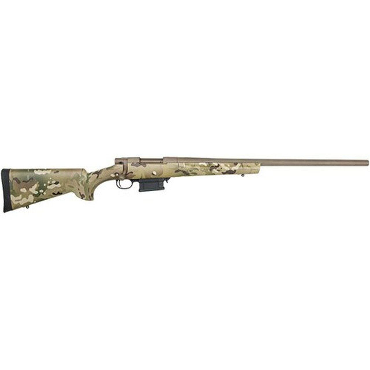 Image of Howa Multicam Cerakote Heavy Barrel 308 Win, Hogue Stock, Cerakote Barreled Action, 20 #6 Threaded 5/8"X24 1-10, Multicam/Flat Dark Earth