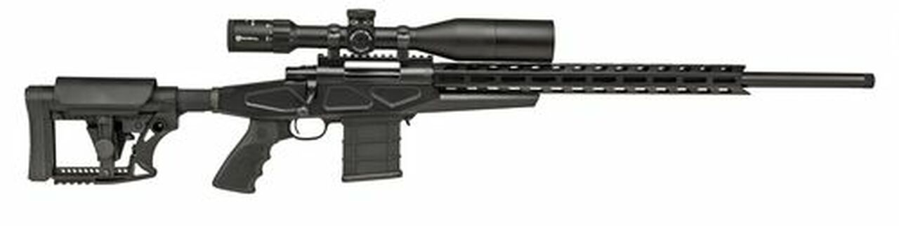 Image of Howa APC .223 Rem Scope Combo 20" #6 Threaded Barrel, 4-16x50mm Nikko Stirling Scope, Mag Kit, Hogue Grip, LUTH-AR MBA-4 Stock, Black, 10rd