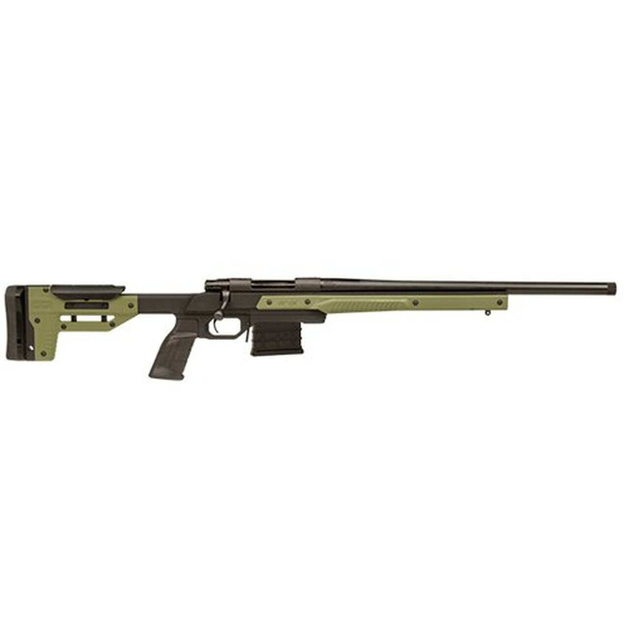 Image of Howa Oryx Chassis Rifle 6.5 Creedmoor, Oryx Chassis, AICS MAG 26 #6 Threaded 5/8"X24 1-8", OD Green, 10rd