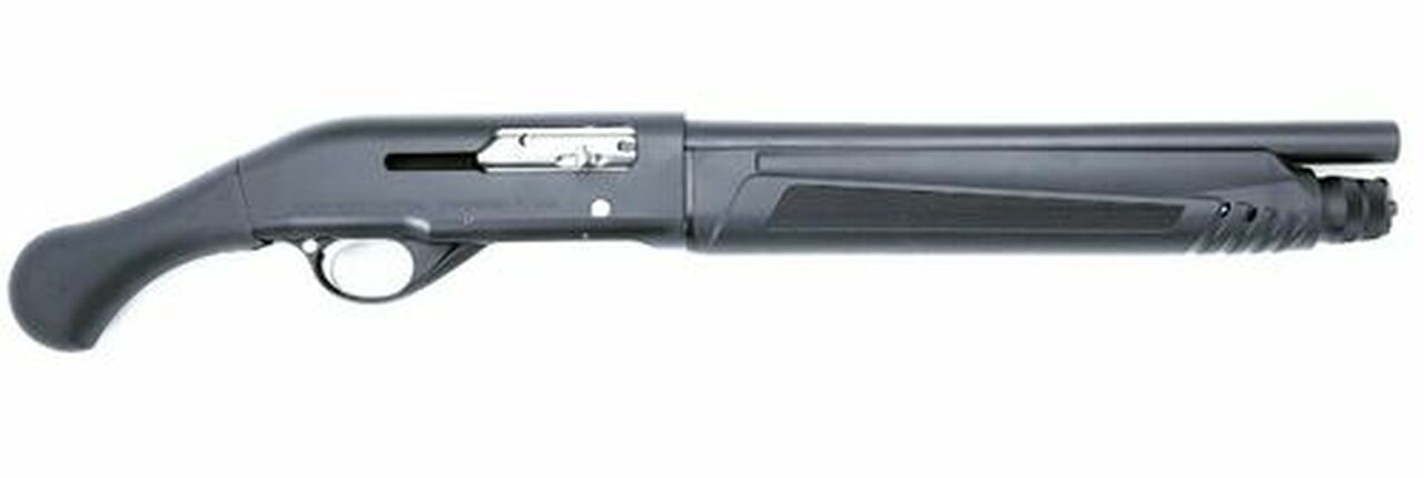 Image of Black Aces Tactical Pro Series S Semi-Auto 12 Ga, 14" Barrel, Shockwave Stock, Black, 4rd