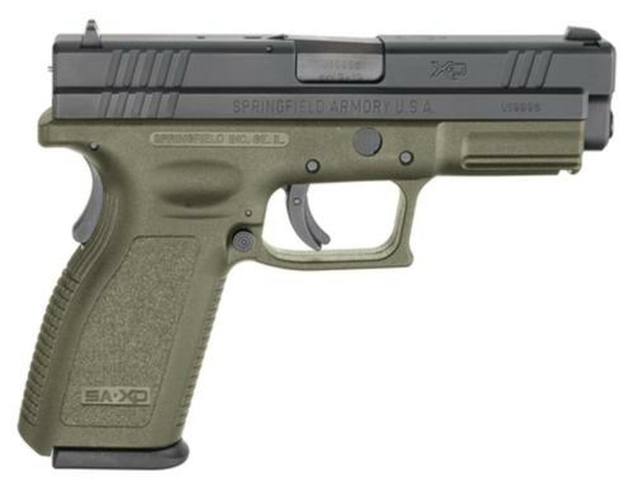 Image of Springfield XD 45 ACP, 4 Inch, OD green, 2006 package, 13rd Mags