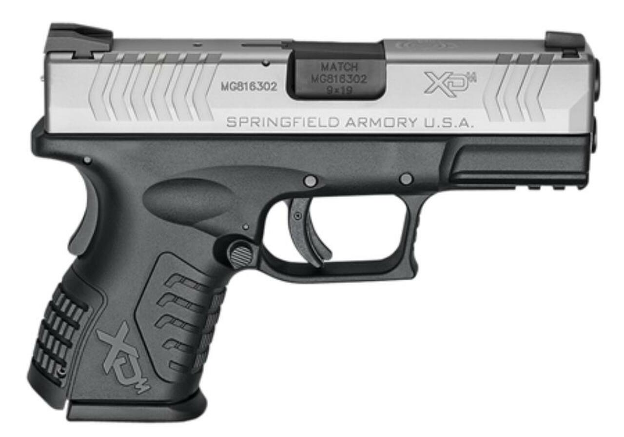 Image of Springfield XDM 3.8 Compact 9mm 3.8" Barrel Bi-Tone 1-13rd & 19rd Mags