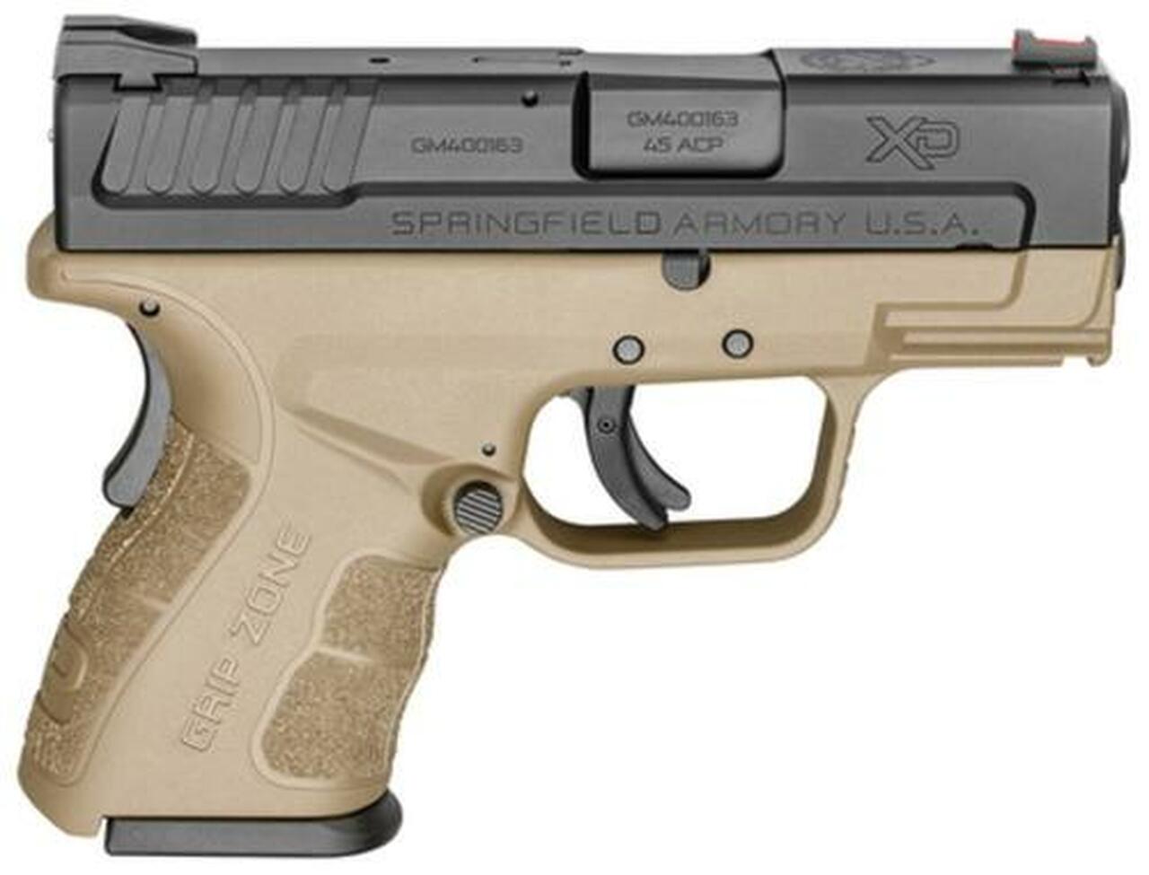 Image of Springfield XDG Mod.2 Sub-Compact 45 ACP 3.3" Barrel Flat Dark Earth 9 Rd Mag