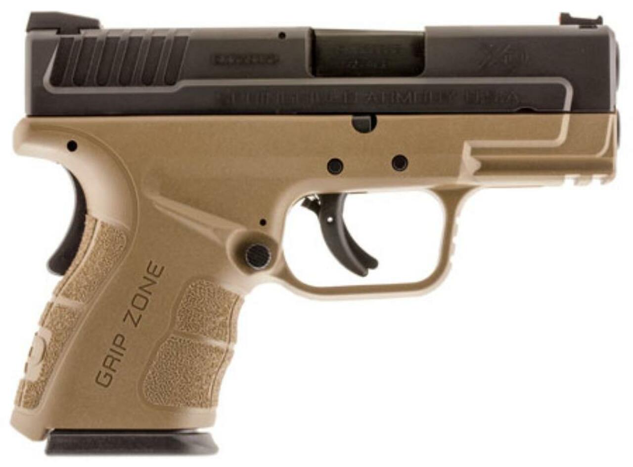 Image of Springfield XD Mod.2 Sub Compact 45 ACP Flat Dark Earth 13 Rd Mag