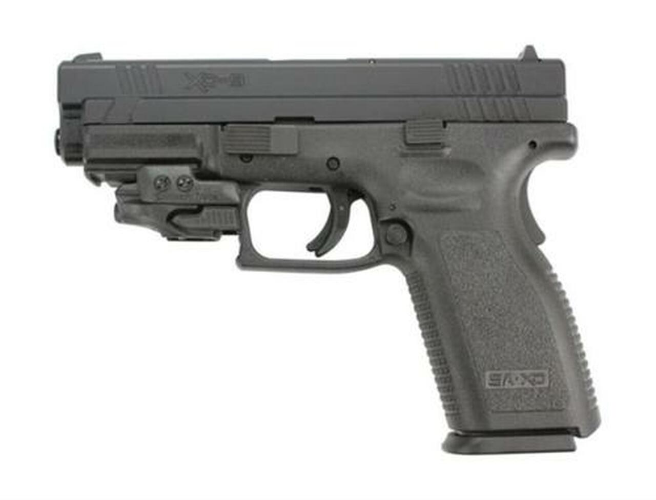 Image of Springfield XD 9MM 4" Barrel, Crimson Trace laser, 2-16rd Mags