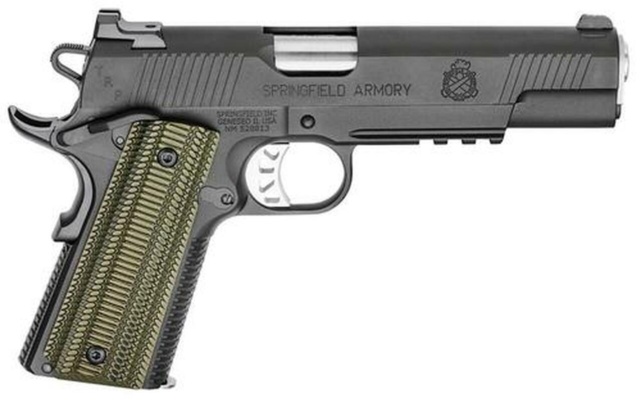 Image of Springfield TRP 1911, Full Size 10 MM, 5" Match Grade Barrel G10 Grips Ambi, Tritium Night Sights, Range Bag 7rd Mag