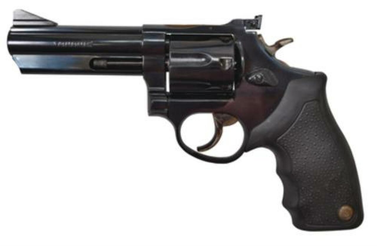 Image of Taurus 66 Standard 357 Mag, 4" Barrel, Adj Sight, Black Grip, Blued, 7rd