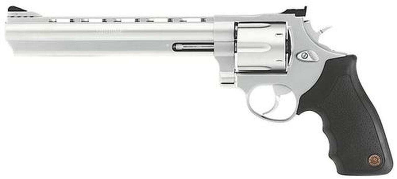 Image of Taurus Model 44 .44 Mag, 8.38" Barrel, Rubber Grip, Matte SS, 6rd