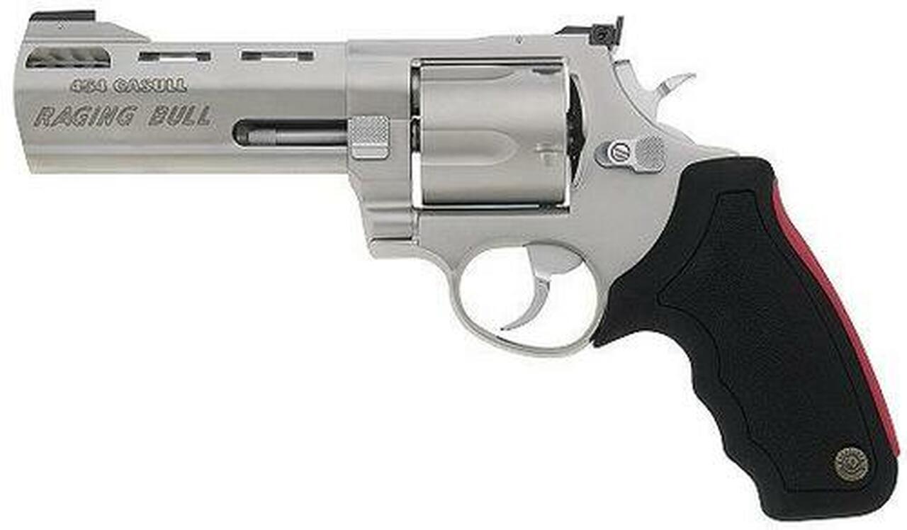 Image of Taurus 2454059M Mod 454 Raging Bull 454 Casull 5" 5rd Adjustable Sight Rubber Grip SS